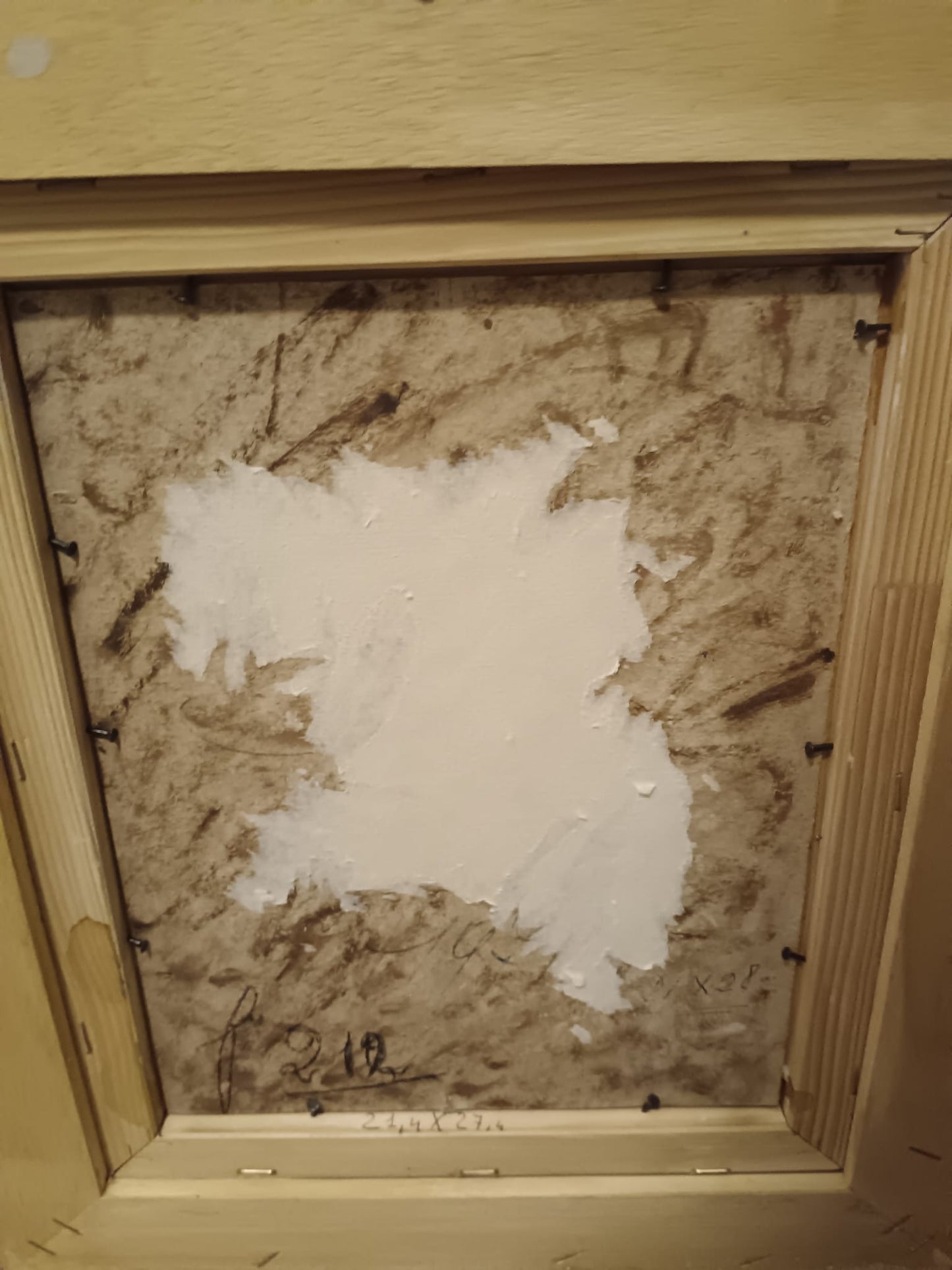 Ritratto (Scuola italiana XX Secolo)- dipinto olio su cartoncino