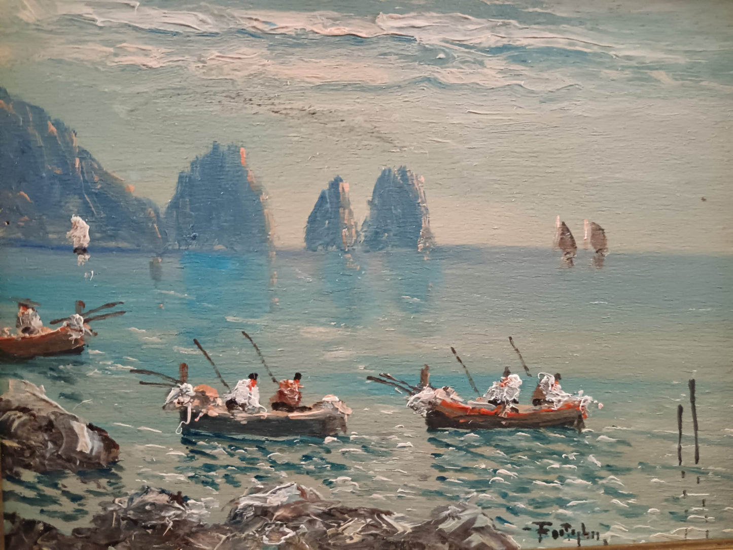 F. Castiglione ( XX secolo) scorcio marino