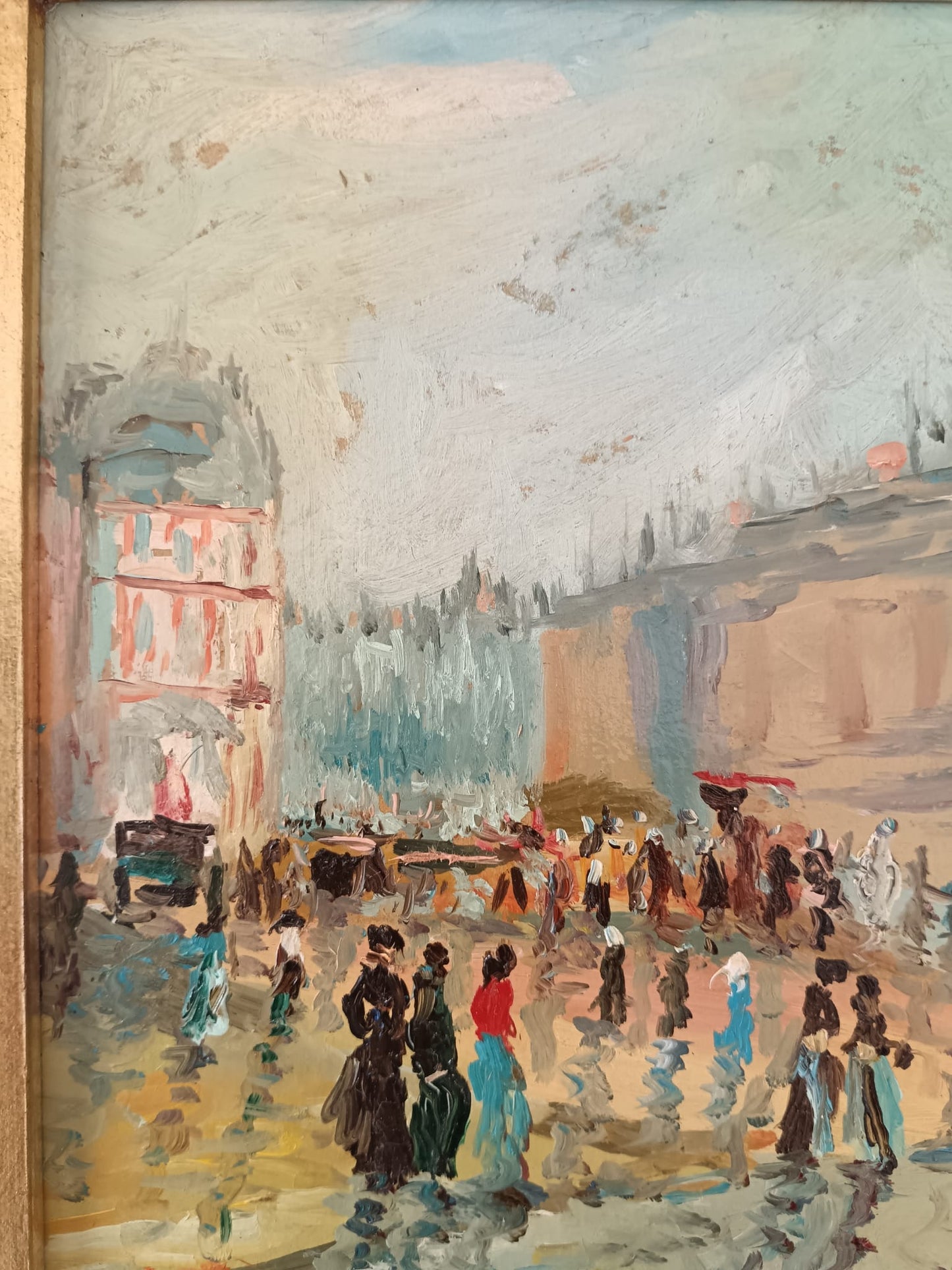 Giovanni Vicedomini ( Nocera Superiore 1946)- dipinto olio su cartoncino