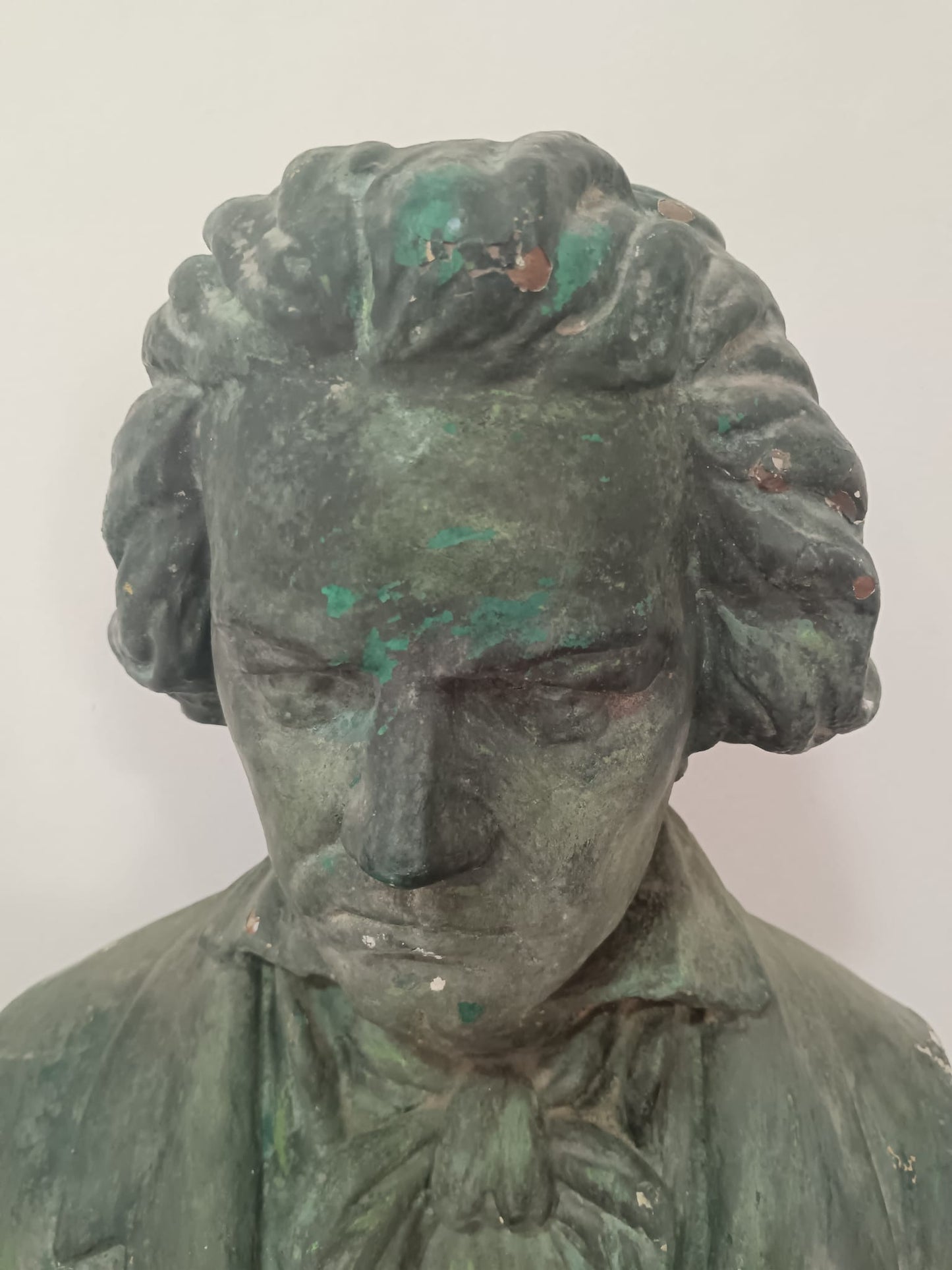 Scultura in cemento patinato ( Beethoven)- epoca XIX/XX secolo