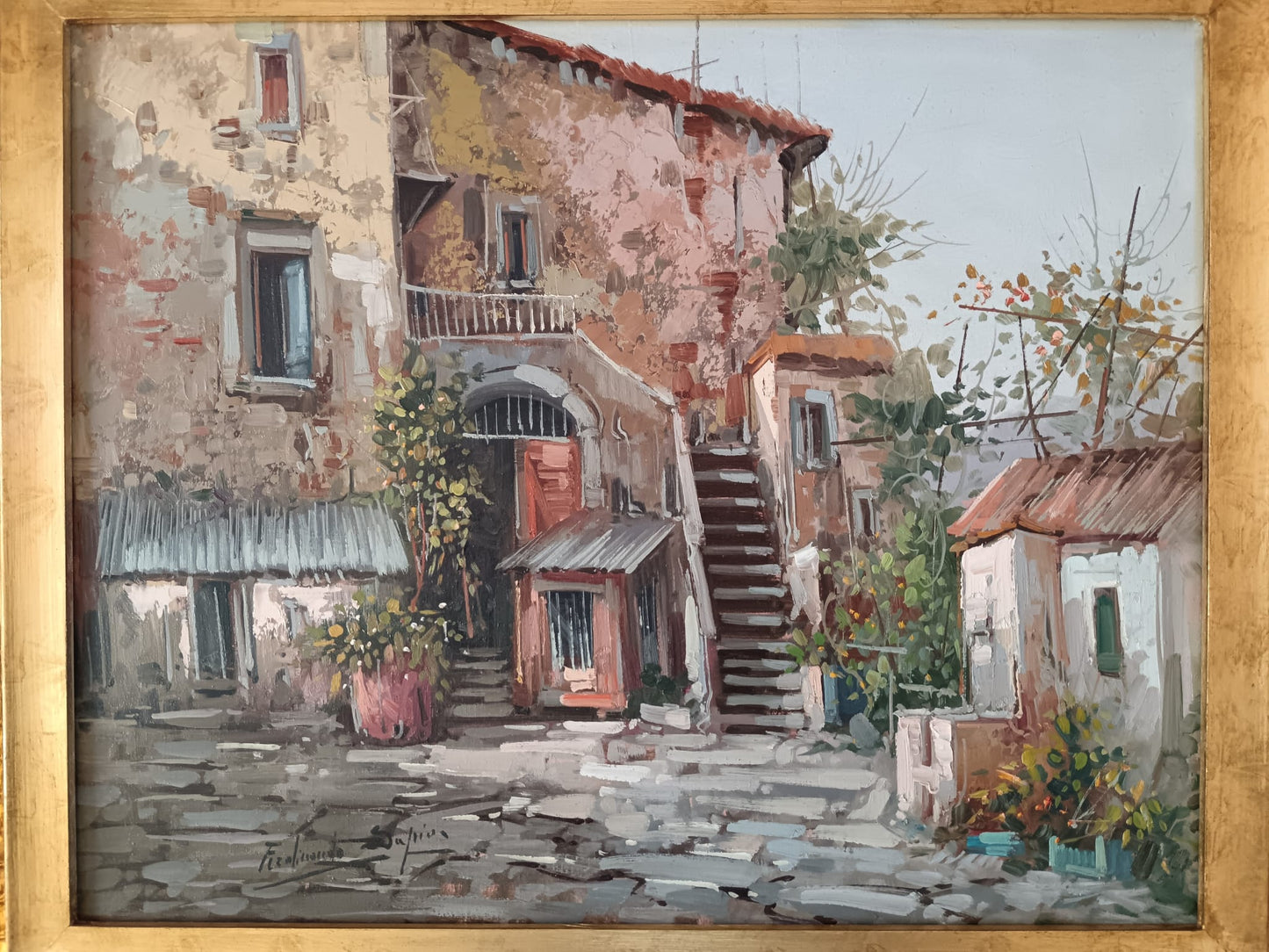 Ferdinando Sapio (Napoli 1955)- dipinto olio su tela