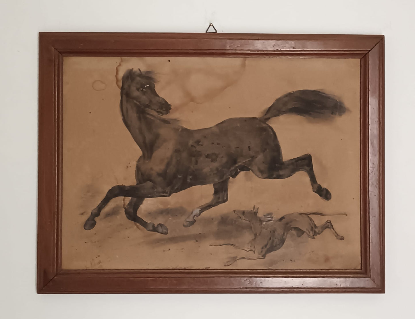 Jean Victor Adam (1801-1866)- dipinto matita su carta applicata su legno