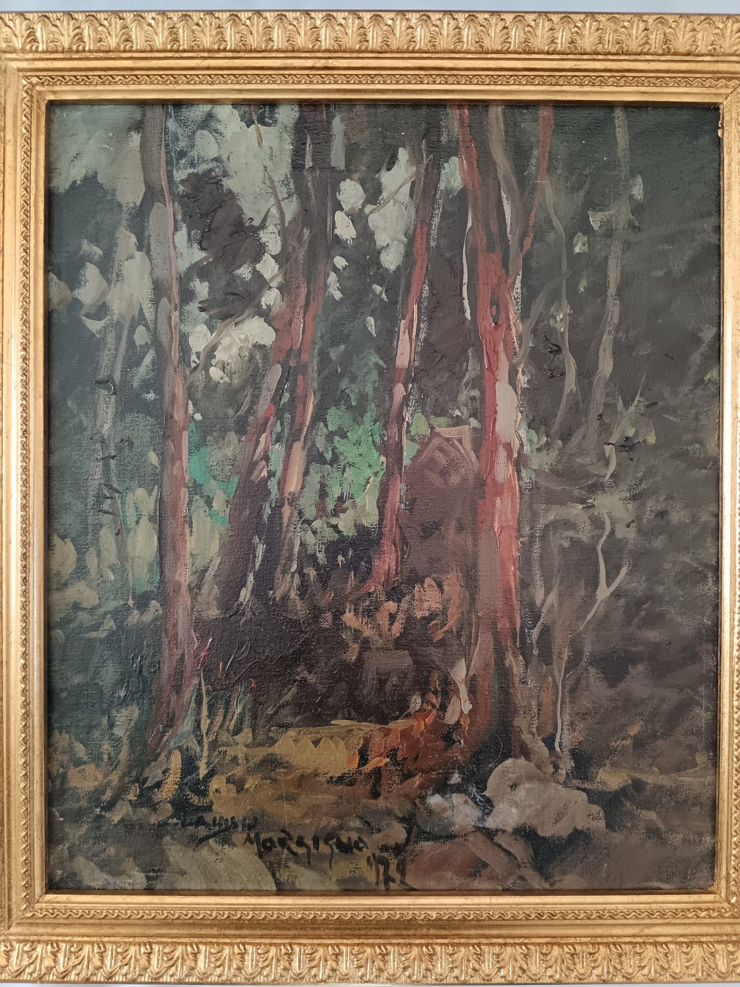 Claudio Morgigno (Napoli 1949)- dipinto olio su tela