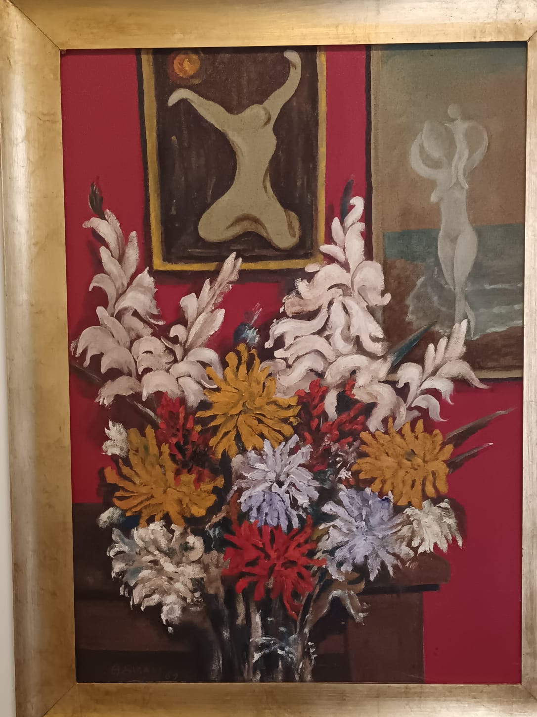 A. Sigali (XX Secolo)- Natura Morta dipinto olio su pannello