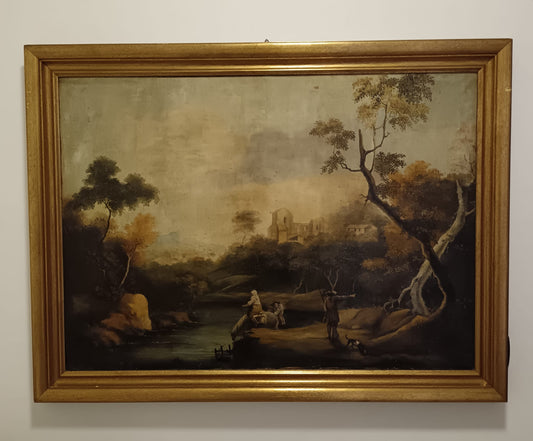 Paesaggio Estensivo (XX Secolo)- dipinto olio su tela