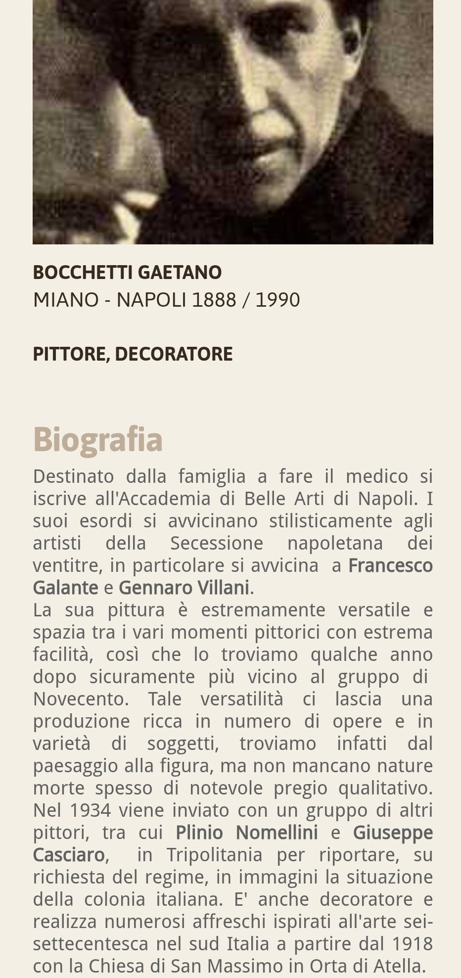 Gaetano Bocchetti (Napoli 1888-1990)- dipinto olio su tela