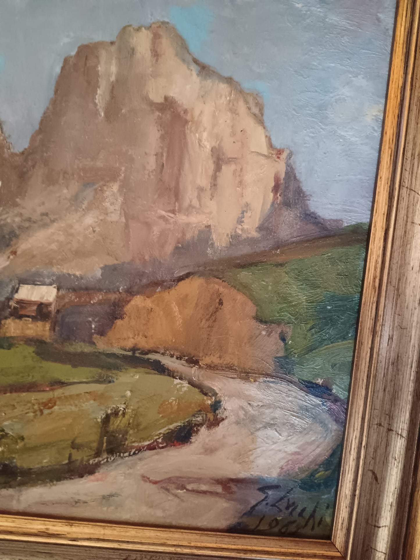 Gino Lucchi (Ravenna, 1925 – 1995) dipinto olio su cartoncino telato- XX secolo