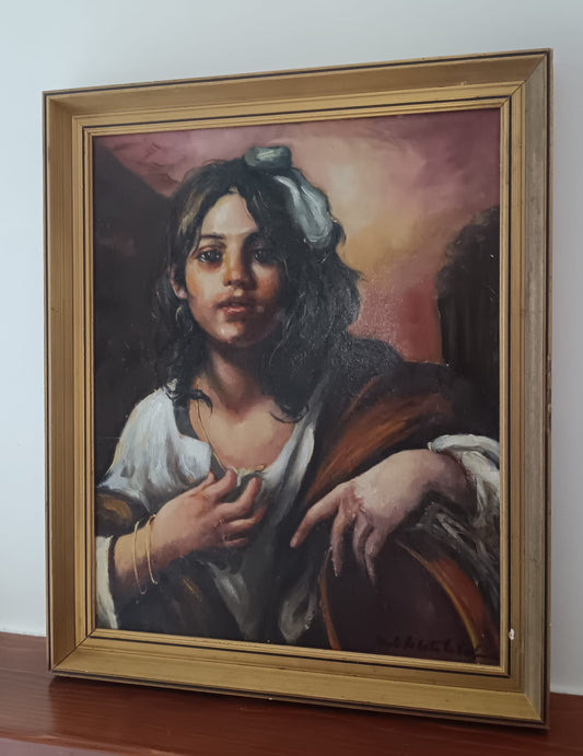 Carlo Roberto La Volpe ( XX secolo)- dipinto olio su tela