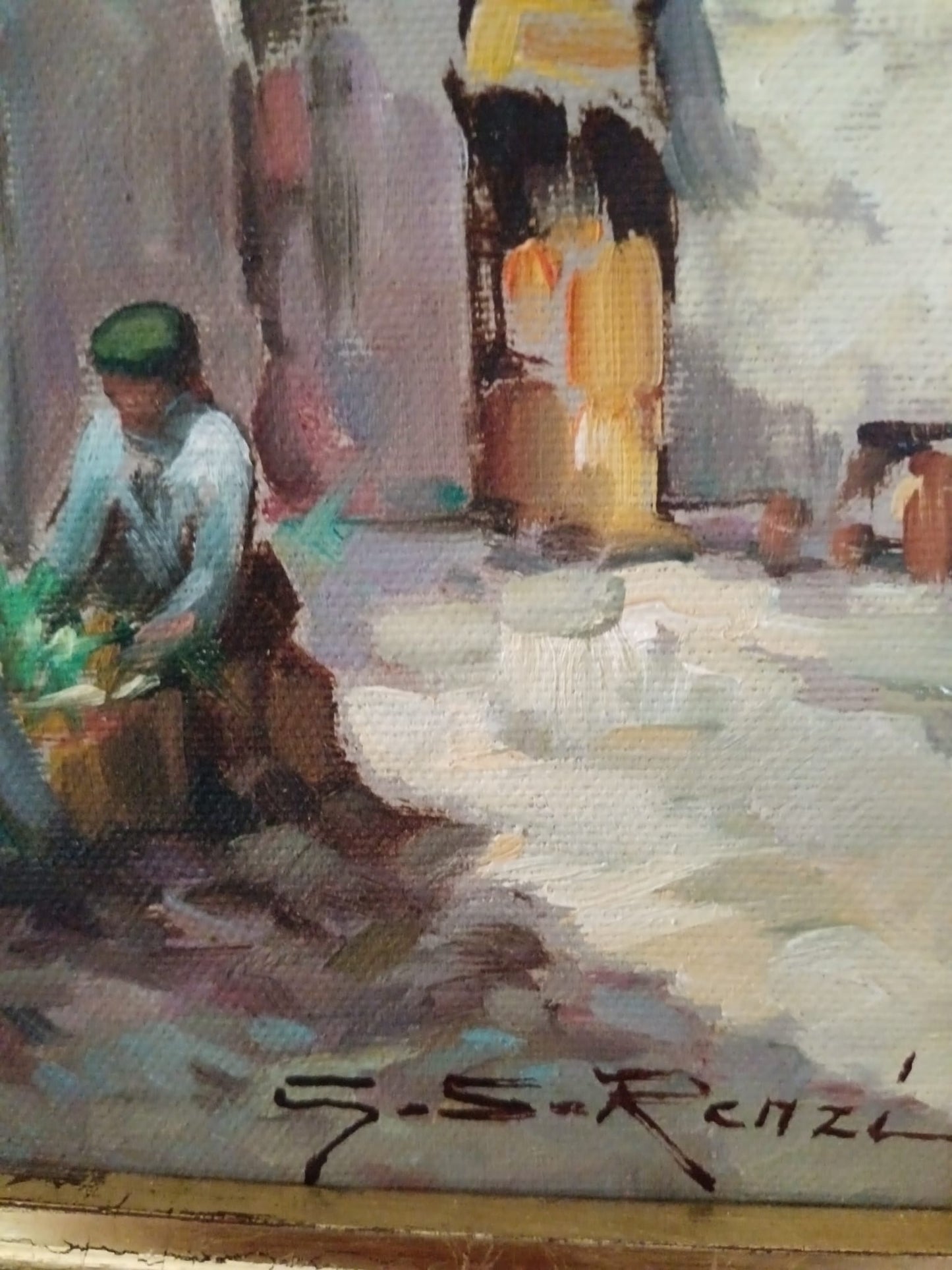 G. S. Renzi (XX secolo) dipinto olio su tela