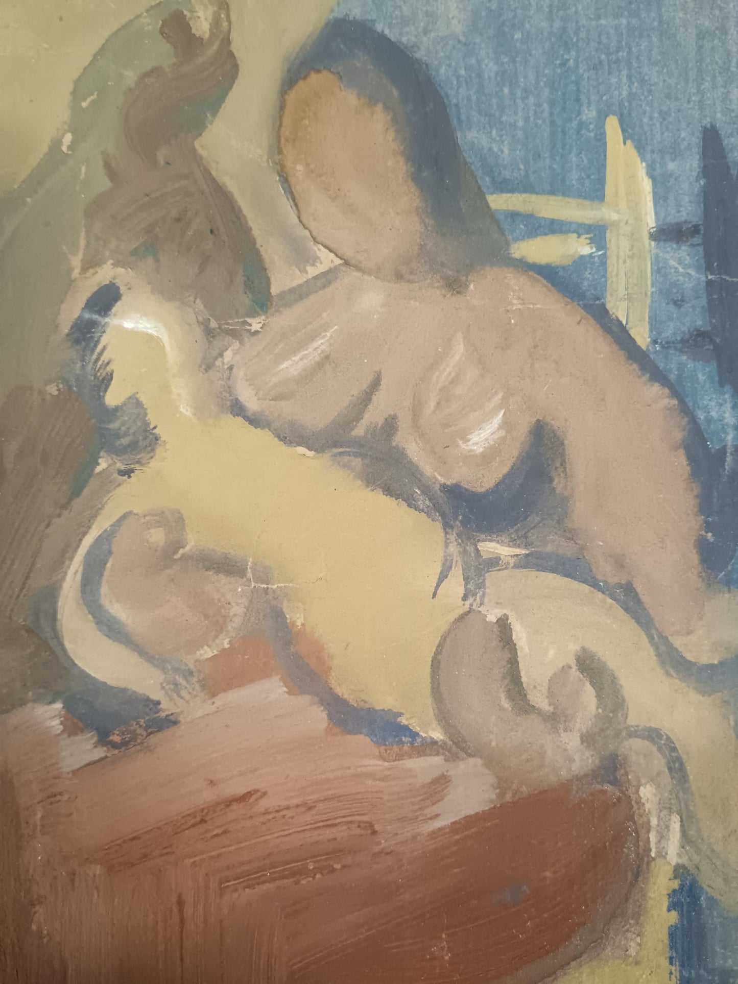 Emilio Notte (1891-1982)- dipinto tecnica mista su carta