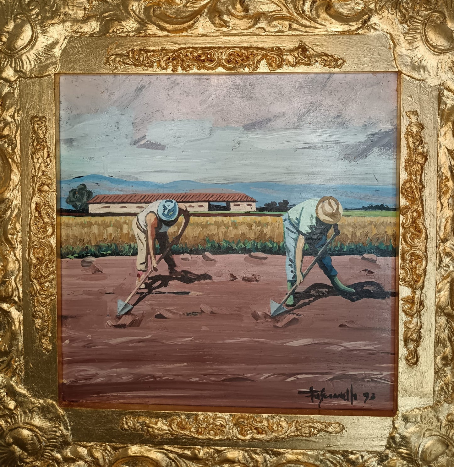 Fascianelli Domenico (XX Secolo)- dipinto olio su legno
