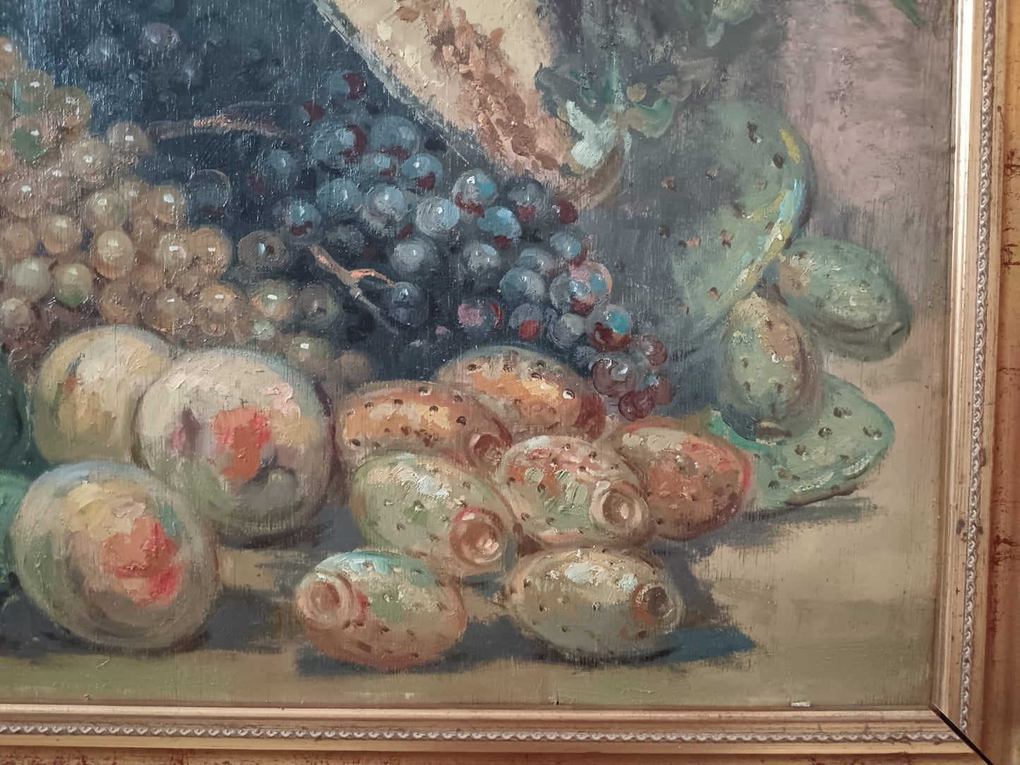 Roberto Cajati ( Scuola Napoletana XIX/XX secolo) dipinto olio su legno
