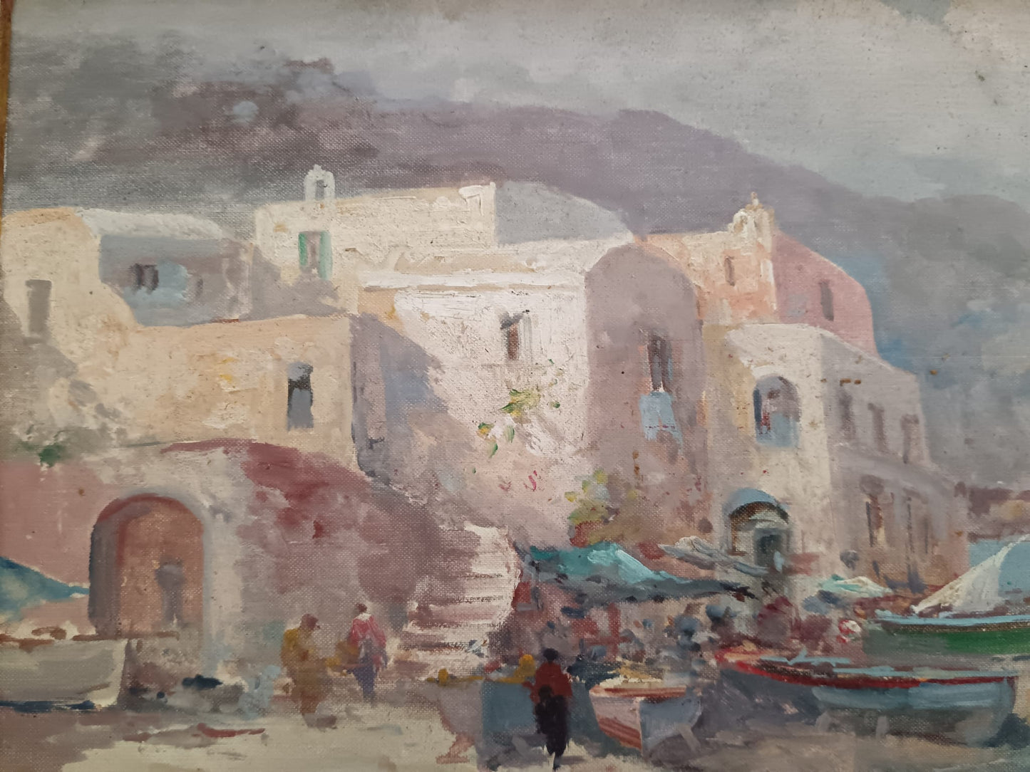 Vincenzo Laricchia (Napoli 1940-2017)- dipinto olio su pannello