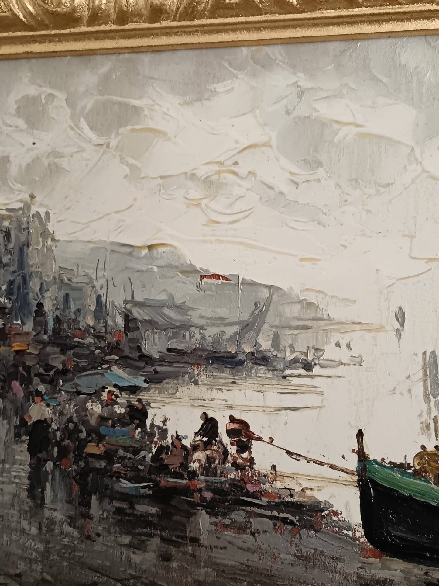 Paesaggio Marino (XX Secolo)- dipinto olio su legno